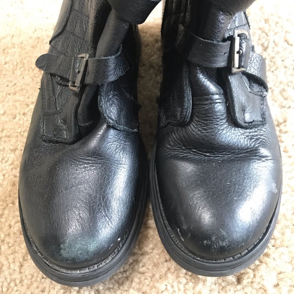 Steve Madden Leather Black Boots - Picture 5 of 5